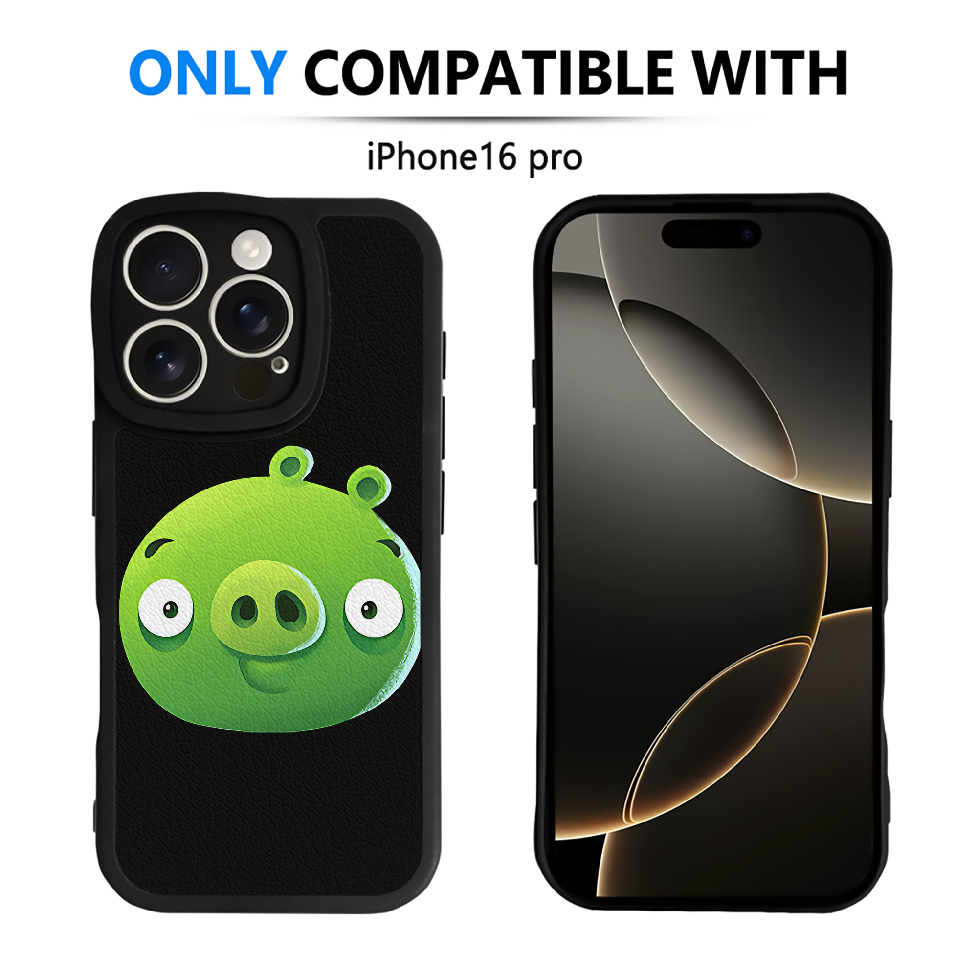 （画像用） Angry Birds アングリーバード 【iPhone 16シリーズ対応】シリコンスマホケース（レザー調） 材質：シリコン